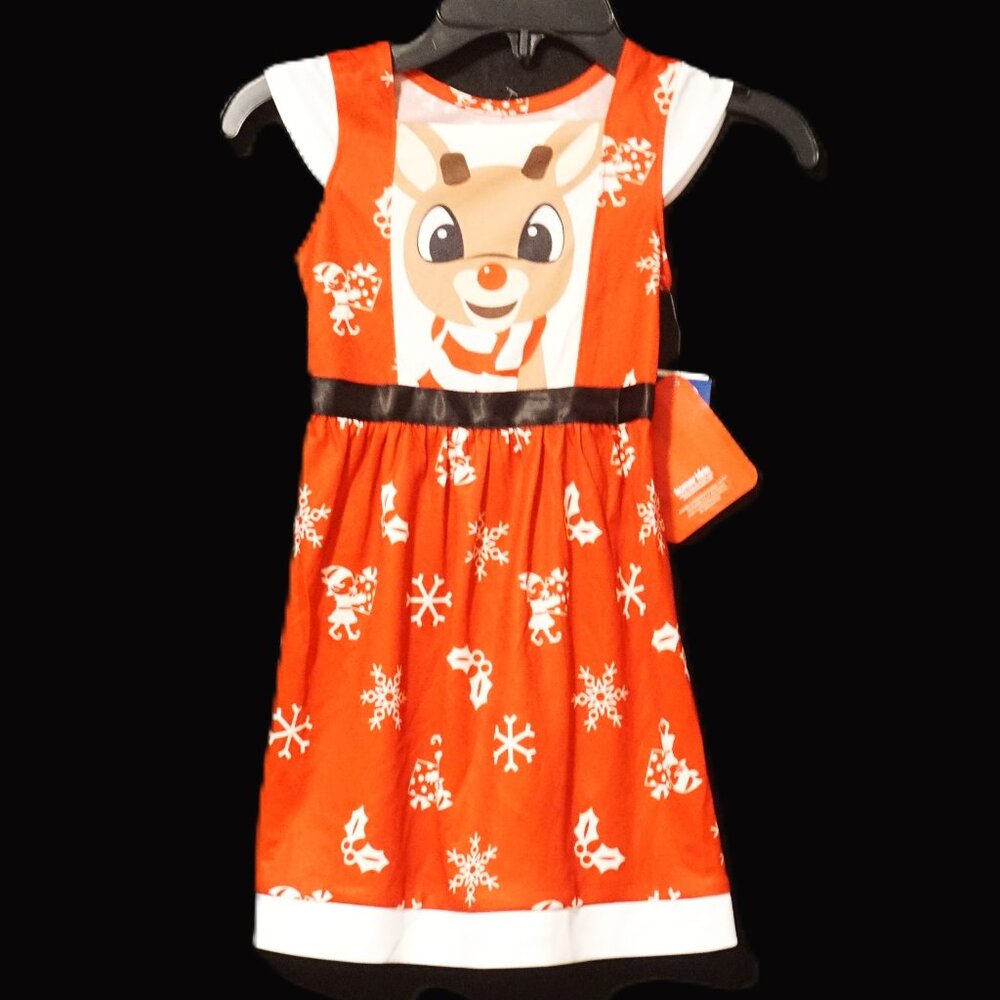 Rudolph The Red Nose Reindeer Christmas Dress Girl’s 2T